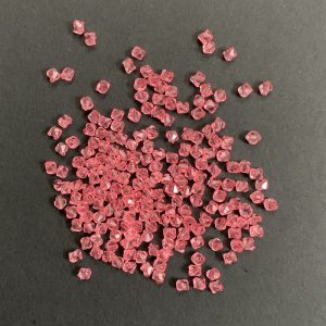 Bicone Acrylic Plastic Pink Bead