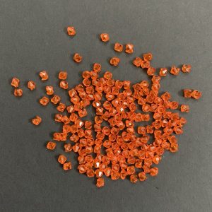 Bicone Acrylic Plastic Orange Bead