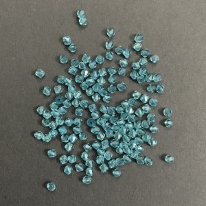 Bicone Acrylic Plastic Blue Bead