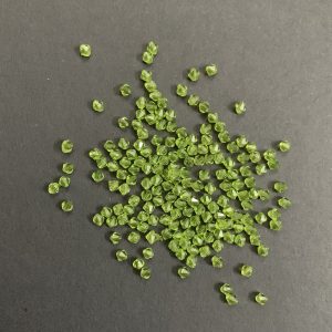 Bicone Acrylic Plastic Parrot Green Bead