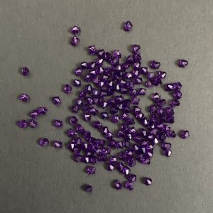 Bicone Acrylic Plastic Purple Bead