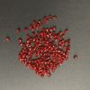 Bicone Acrylic Plastic Red Bead