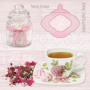 Tea Rose Decoupage Napkin
