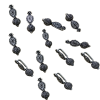 German Silver  Tear Drop With Round Spacer Bead