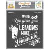 CrafTreat Stencil - Life gives you lemon