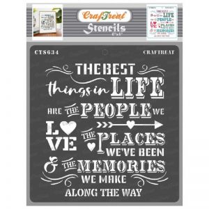 CrafTreat Stencil - The Best things in life