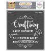 CrafTreat Stencil - Crafting is the answer