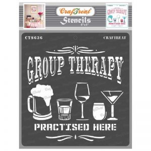 CrafTreat Stencil -Group Therapy