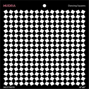 Mudra Stencil - Dancing Squares