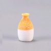 Miniature Vase – Yellow With White