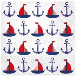 Boats And Anchors Decoupage Napkin