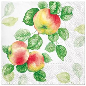 Apple With Leaf Decoupage Napkin