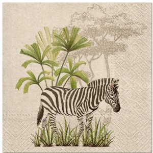 Zebra Decoupage Napkin