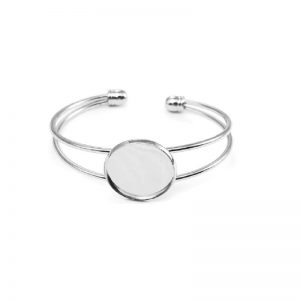 Cuff Bracelet Base - Silver