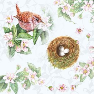 Bird Eggs In The Nest Decoupage Napkin