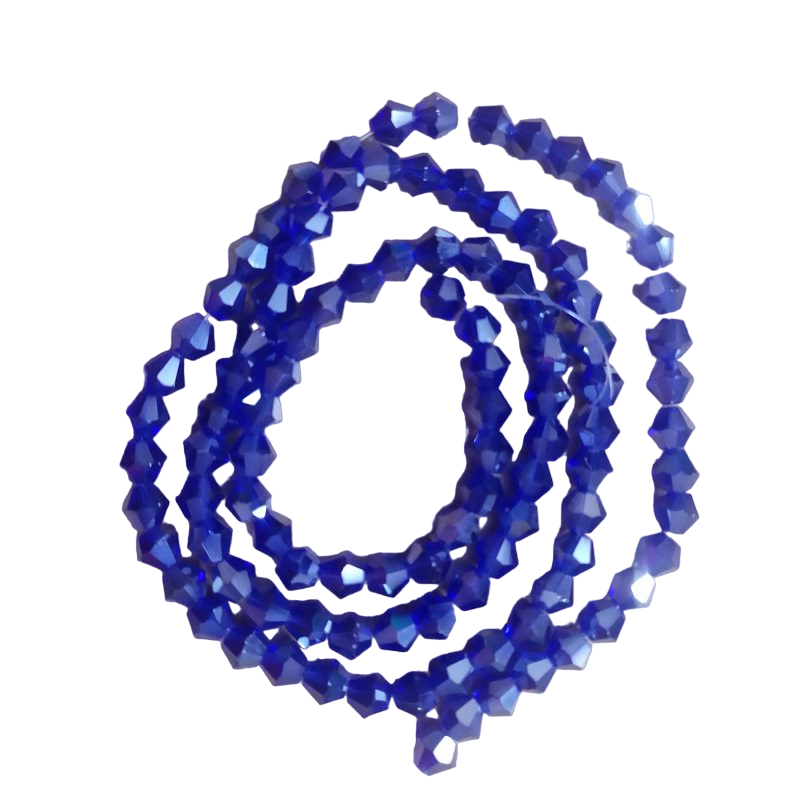 Bicone Crystal Beads - Royal Blue