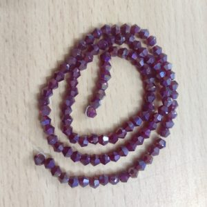 Bicone Crystal Beads -Grape
