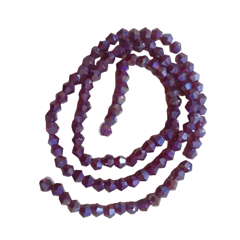 Bicone Crystal Beads -Grape