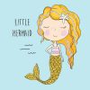 Little Mermaid Decoupage Napkin