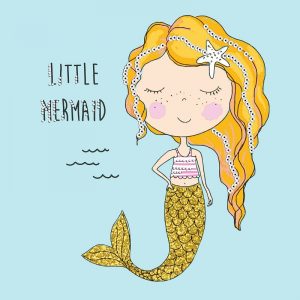 Little Mermaid Decoupage Napkin