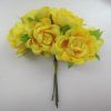 Fabric Flower - Yellow Shaded