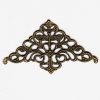 Antique Bronze Filigree Metal Corners 56 MM