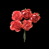 Mulberry Flowers - Red