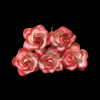 Mulberry Flowers - Dark Pink With White