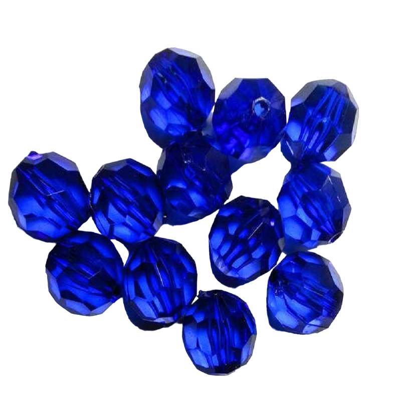 Transparent Acrylic Beads - Royal Blue