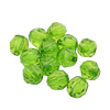 Transparent Acrylic Beads - Parrot Green