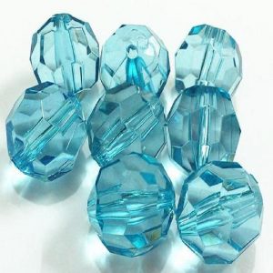 Transparent Acrylic Beads - Turquoise Green