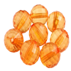 Transparent Acrylic Beads - Orange