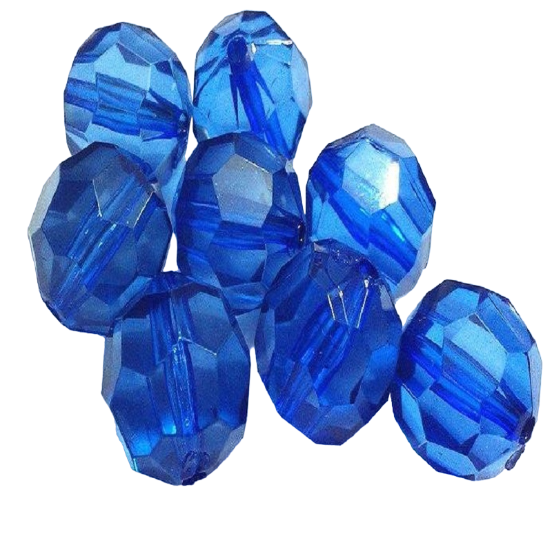 Transparent Acrylic Beads - Royal Blue