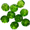 Transparent Acrylic Beads - Dark Green