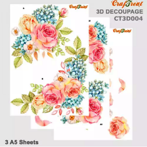 Craftreat 3D Decoupage Sheet - Floral Bouquet