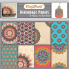 Craftreat Decoupage Paper - Mandala 1 and 2