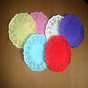 Round Colour Paper Lace Doilies