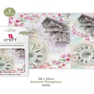 iCraft Decoupage Paper- Ancient Time Piece