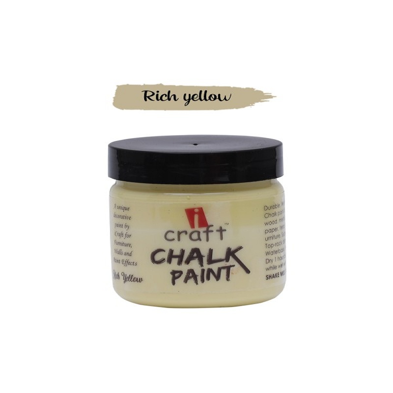 I Craft Chalk Paint – Rich Yellow 100ml – Connect4Sale