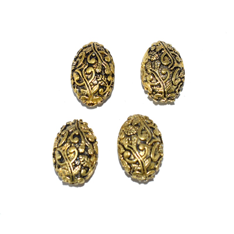 Antique Gold Oval Shape  Beads