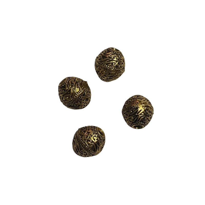 Antique Gold Oval Shape Beads