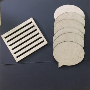 MDF Oval Call Out Coasters