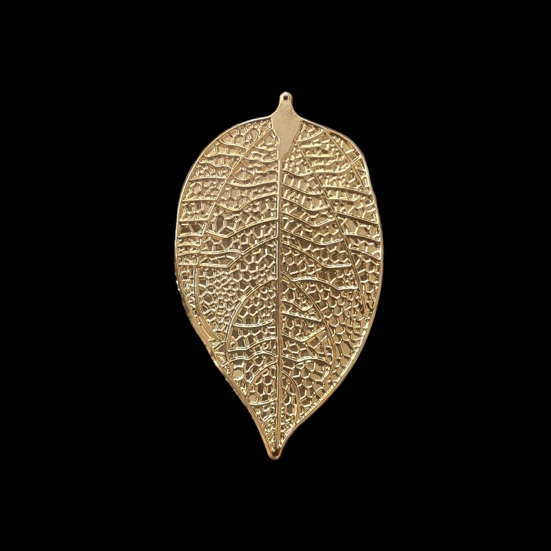 Metal Embellishment - Gold Leaf Pattern