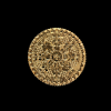Metal Embellishment - Gold Round Pattern
