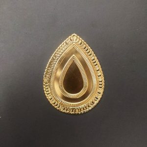 Metal Embellishment - Gold Tear Drop Pattern
