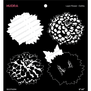 Mudra Stencil - Layer Flower – Dahlia