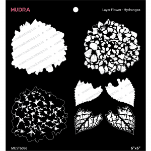 Mudra Stencil - Layer Flower – Hydrangea