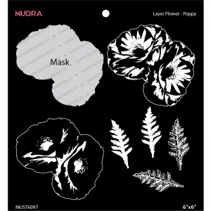 Mudra Stencil -Layer Flower – Poppy