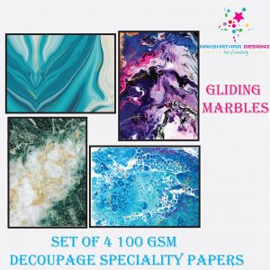 Nakshathra Designz Decoupage Paper - Gliding Marbles