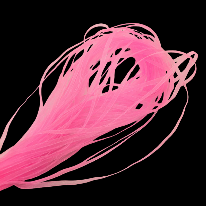 Organza Ribbon - Fluorescent Pink